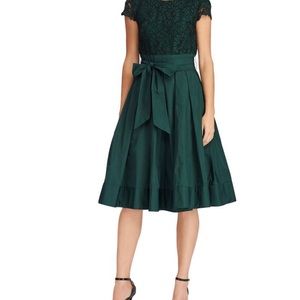 Ralph Lauren cocktail formal dark green/fern dress